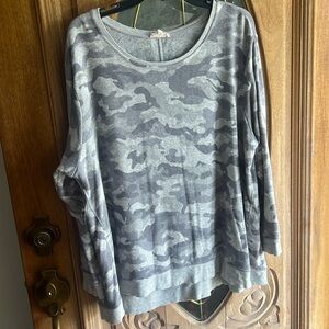 Grey camo pullover